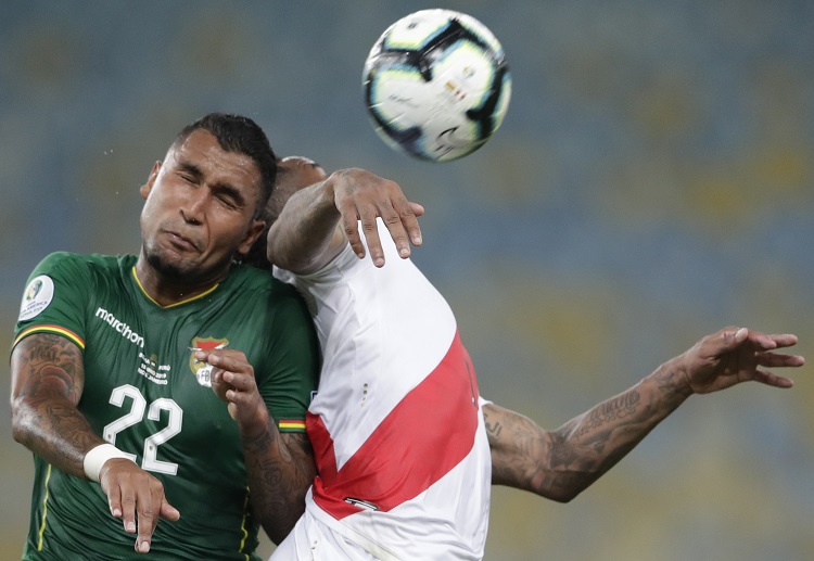 Peru menang 3-1 atas Bolivia.