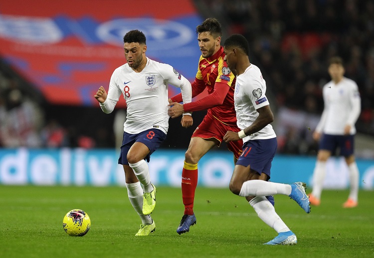 Alex Oxlade-Chamberlain nets an opener for England after the 11th minute of the Euro 2020 qualifiers clash with Montenegro