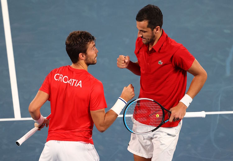 Kroasia mendulang hasil baik di ganda putra pada Olimpiade 2020.