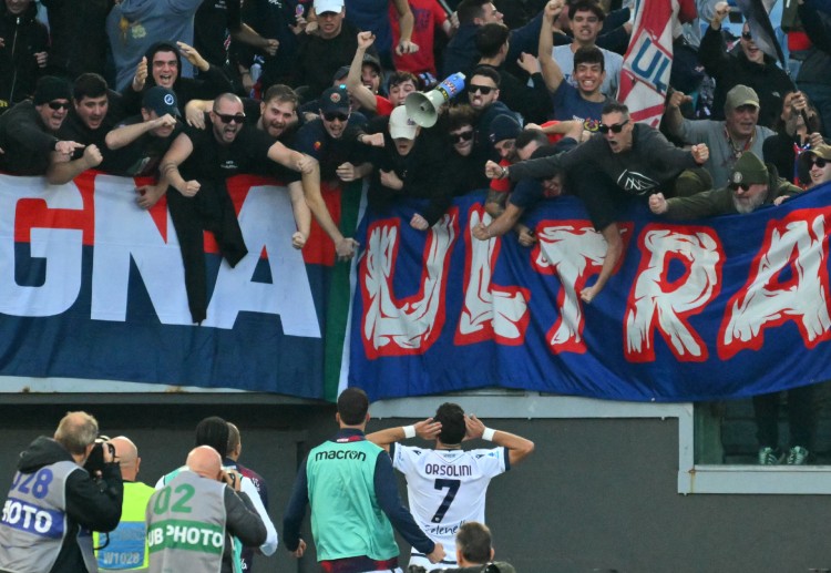 In the 2024-25 Serie A campaign, Riccardo Orsolini's goal tally stands at 11 from 22 games