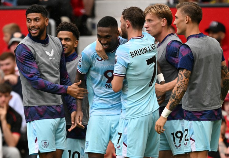 Burnley’s Jaidon Anthony found the net to level the score in their Premier League bout against Manchester United