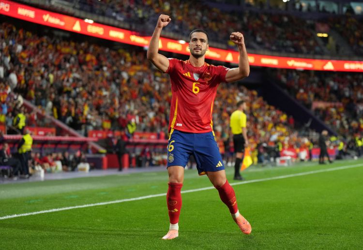 Spain's Mikel Merino has now scored six goals in four World Cup 2026 qualifiers